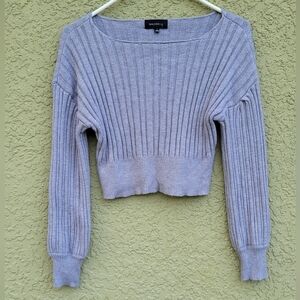 Majorelle Grey Saralyn Cropped Sweater